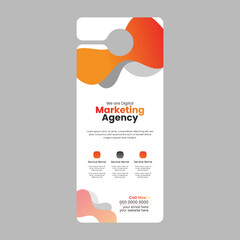 Professional Door Hanger Design Template &ndash; Modern Marketing & Promotional Tool