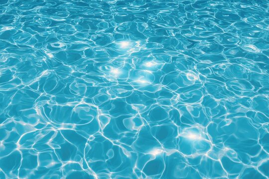 Rippling turquoise pool water