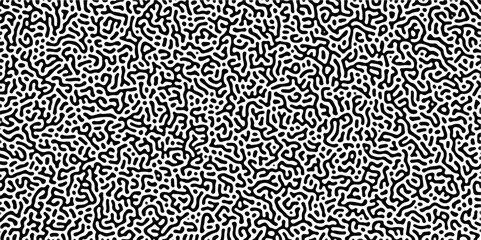 Abstract Reaction-diffusion Turing pattern natural texture gray gradient color scheme. Linear design with biological algorithm psychedelic background. Reaction-diffusion or truing patter	