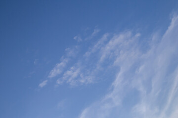 Blue sky and white clouds background