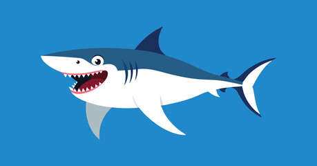 A great white shark vector illustration