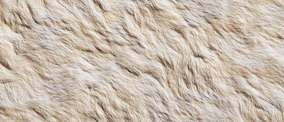 Cream colored faux fur textured surface