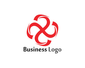 floral patterns logo and symbols on a white background