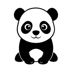 Adorable Panda Cub Illustration