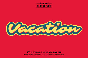 Retro vintage text effect, Editable text effect