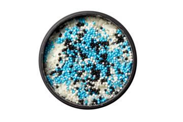 Blue and Green Glossy Buttons Isolated on White Background – Spherical 3D Icons and Decorative Elements