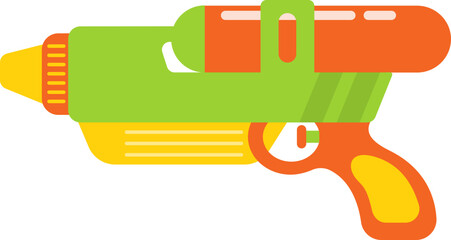 Children's Toy Water Gun Illustration for Summer Water Play