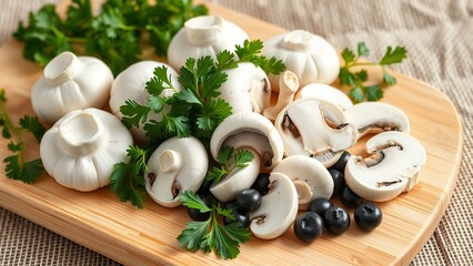 mushrooms and onions