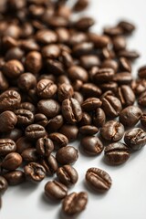Naklejka premium coffee beans background