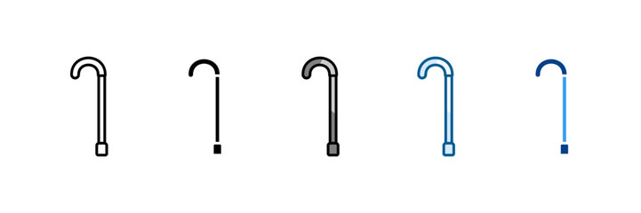 Mobility Aid Icon Set Multiple Style Collection