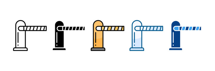 Parking Icon Set Multiple Style Collection
