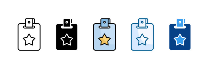 Vip Pass Icon Set Multiple Style Collection