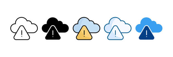 Access Denied Icon Set Multiple Style Collection