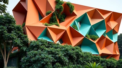 Sustainable architecture - green facade concept