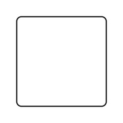 square frame rounded corners vector