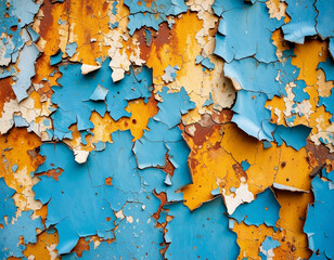 Vintage Paint Peeling Texture Background