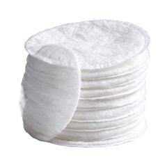 Stack of Cotton Pads for Skincare and Makeup Removal, Ideal for Gentle Cleansing and Cosmetic Application in Daily Routines