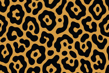 Soft Tan Jaguar Print Seamless Animal Skin Pattern