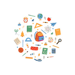 Back To School Supplies Background