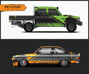 Custom Car and Truck Wrap Designs Two vehicles