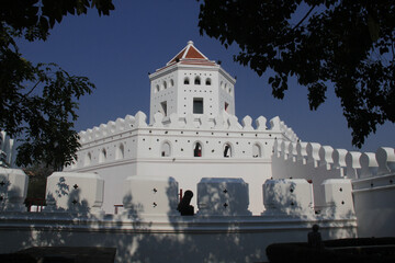 Obraz premium The Phra Sumen Fort in Bangkok, Thailand. It was constructed in 1783. 
