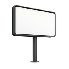 Blank Billboard Mockup Large Outdoor Advertising Sign Perfect for your design isolated on transparent background