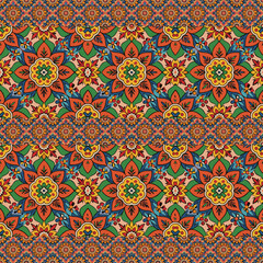 ethnic floral seamless pattern. abstract ornament pattern