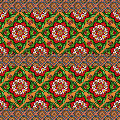 ethnic floral seamless pattern. abstract ornament pattern