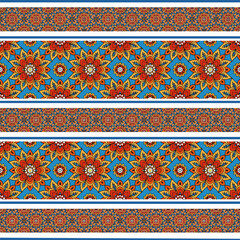 ethnic floral seamless pattern. abstract ornament pattern