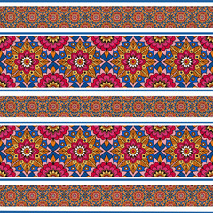 ethnic floral seamless pattern. abstract ornament pattern