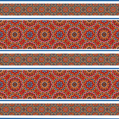 ethnic floral seamless pattern. abstract ornament pattern