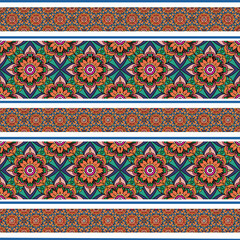ethnic floral seamless pattern. abstract ornament pattern