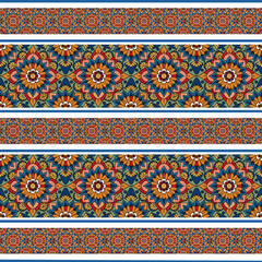 ethnic floral seamless pattern. abstract ornament pattern