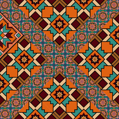 ethnic floral seamless pattern. abstract ornament pattern