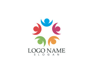 Community people care logo and symbols template