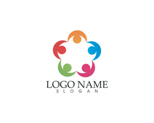 Community people care logo and symbols template
