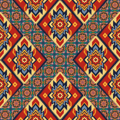 ethnic floral seamless pattern. abstract ornament pattern