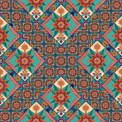 ethnic floral seamless pattern. abstract ornament pattern