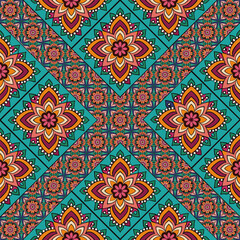 ethnic floral seamless pattern. abstract ornament pattern