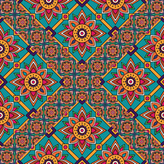ethnic floral seamless pattern. abstract ornament pattern