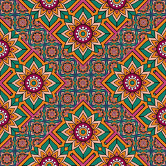 ethnic floral seamless pattern. abstract ornament pattern