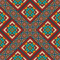 ethnic floral seamless pattern. abstract ornament pattern