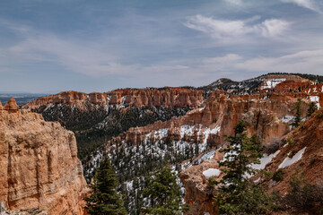 Black Birch Canyon, Bryce Canyon National Park, Utah. Claron Formation, (Tcp) Pink member;...