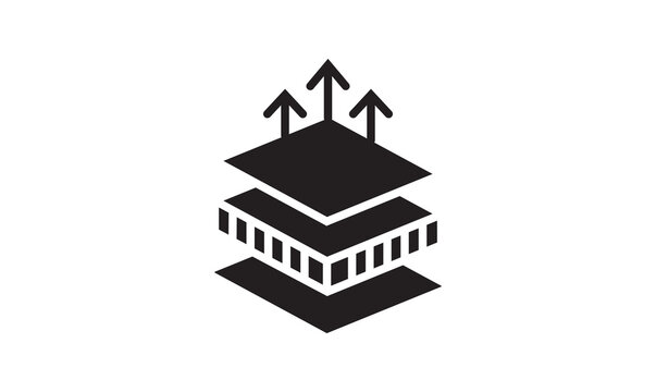 Insulation icon in black and colored style.insulation icon