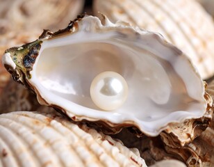 Pearl in oyster shell