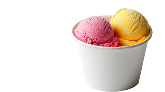 Colorful sweet candy and lollipops, colorful cartoon ice cream bars with different types of sweets isolated on a transparent background