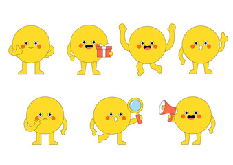  귀여운 동그라미 도형캐릭터 모음