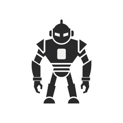 Futuristic Robot, Head, Icon, Set, Logo Design for AI and Automation