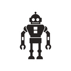 Futuristic Robot, Head, Icon, Set, Logo Design for AI and Automation