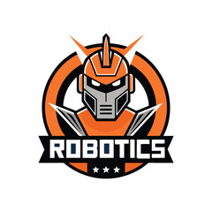 Futuristic Robot, Head, Icon, Set, Logo Design for AI and Automation
